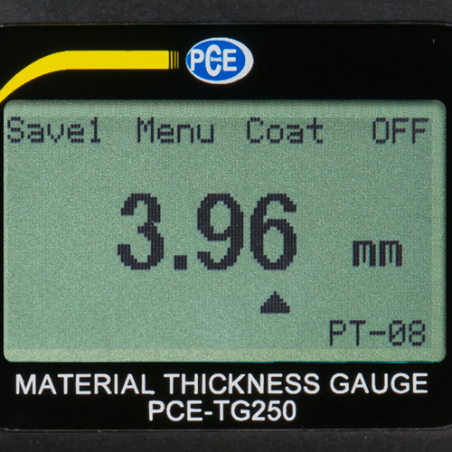 Hrúbkomer materiálu PCE TG-250